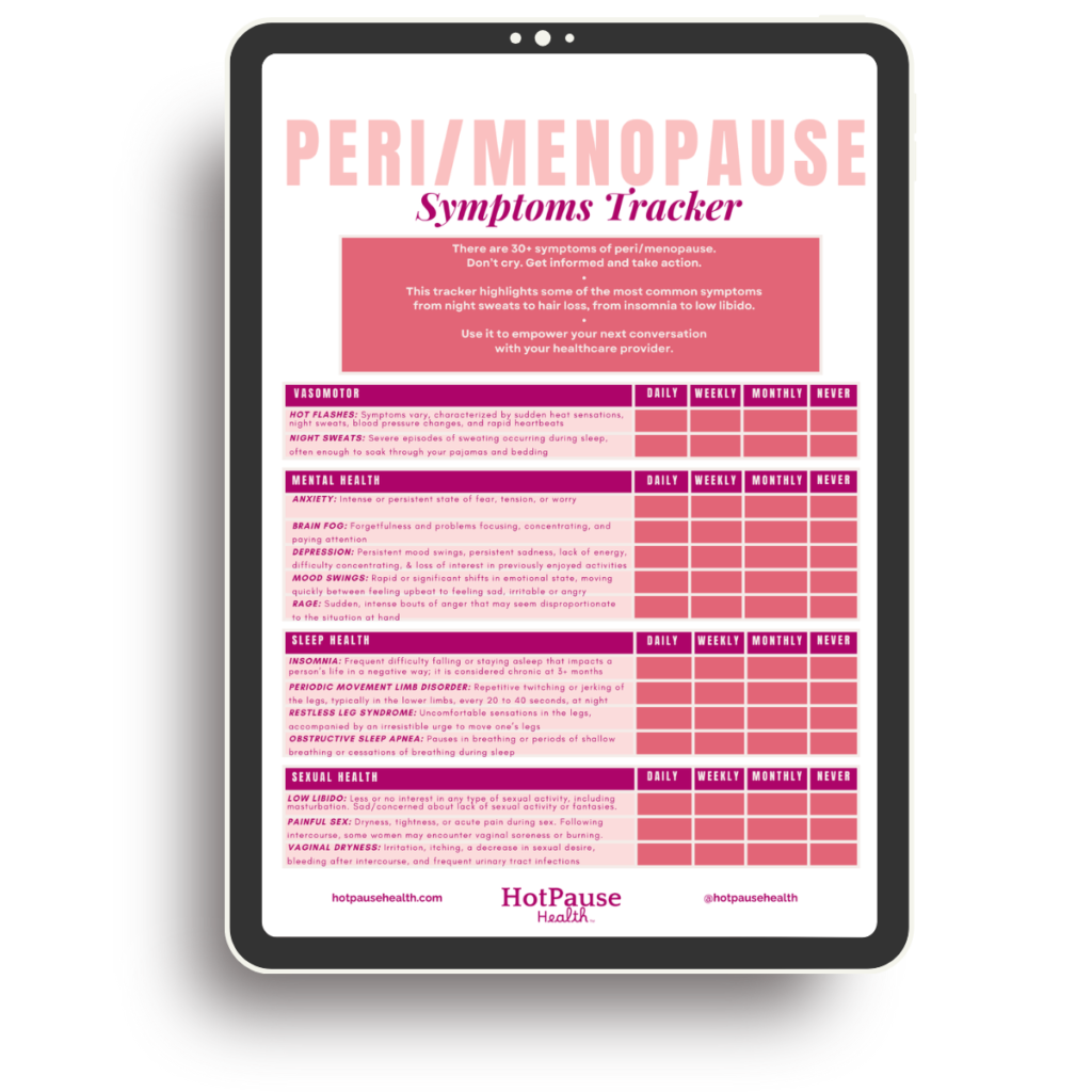 Symptom Tracker iPad Mockup