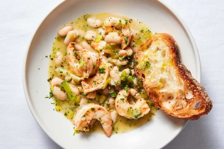 Lemony Shrimp and Bean Stew