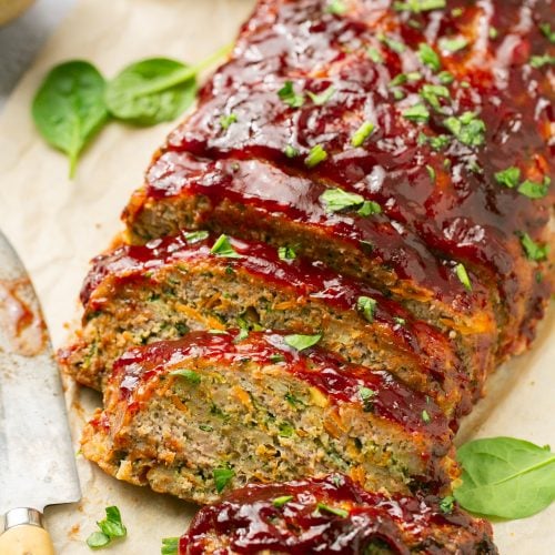 Vegetable Meatloaf with Balsamic Glaze